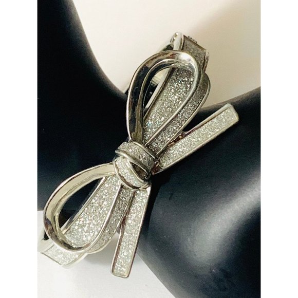 Sparkling Bow Clamper Bracelet - Picture 3 of 6